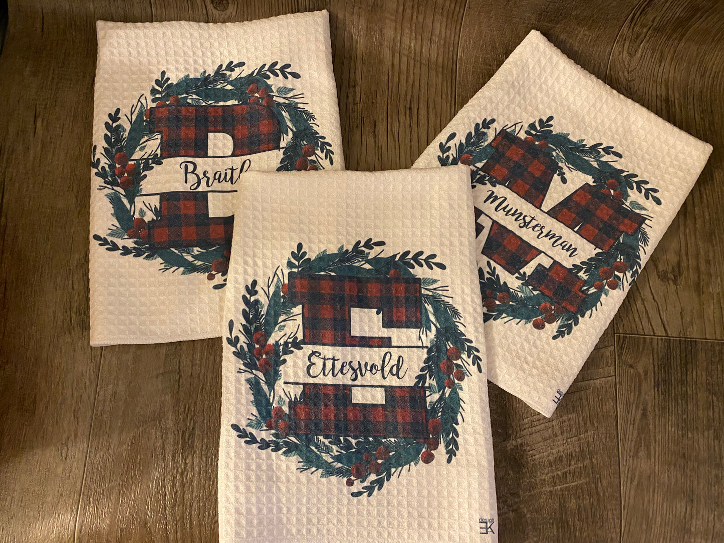 Buffalo Plaid Letter Towel
