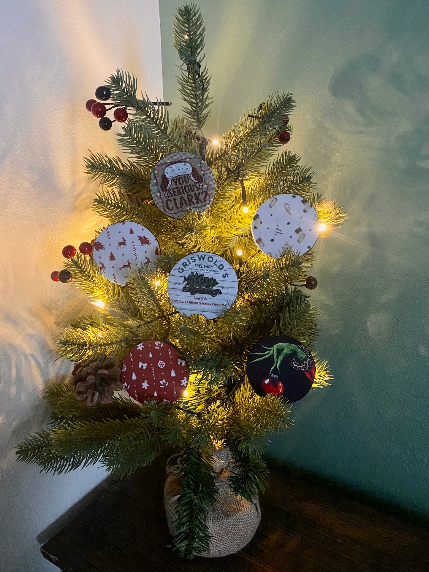 Green Hand Car Coaster