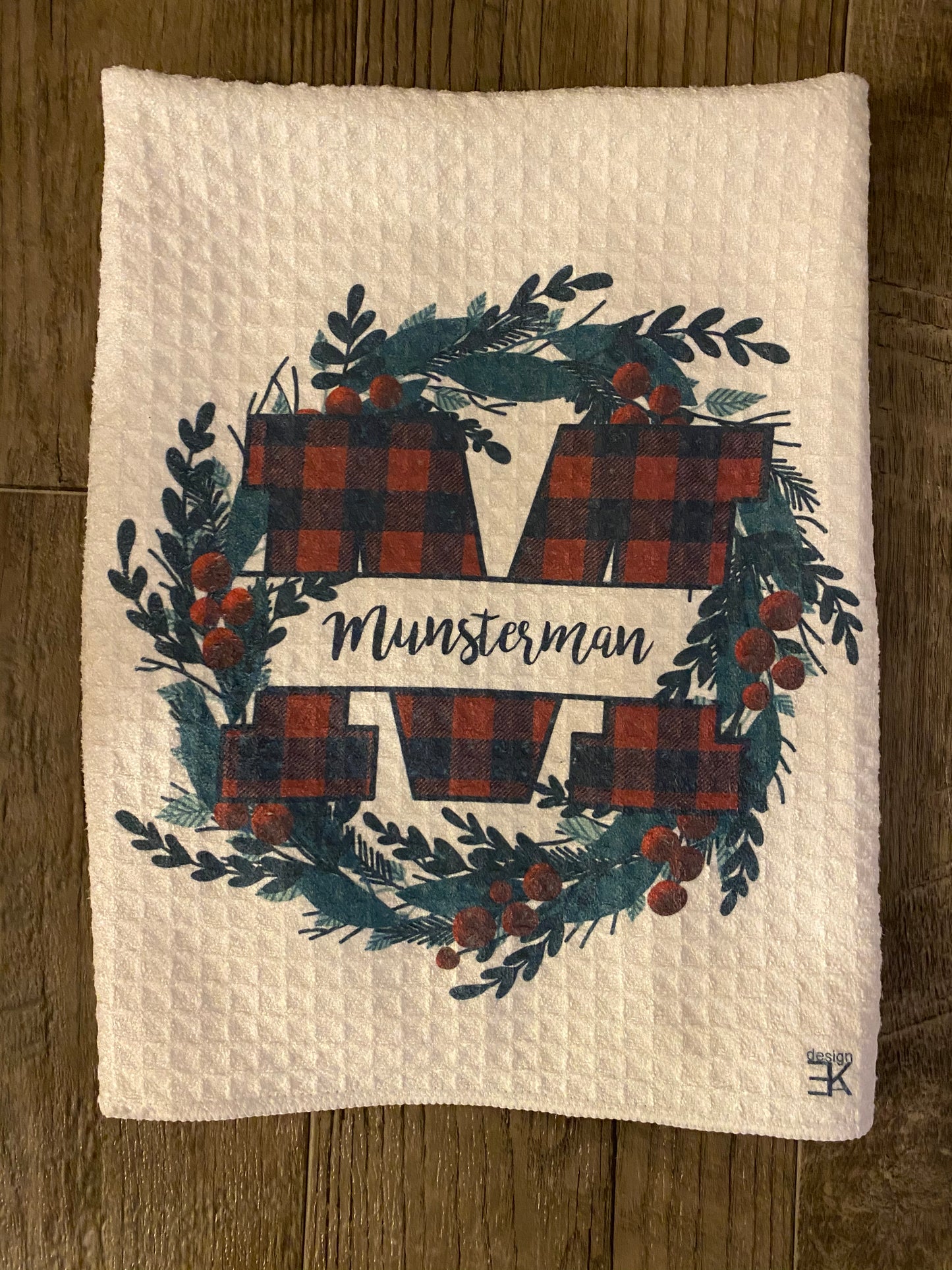 Buffalo Plaid Letter Towel