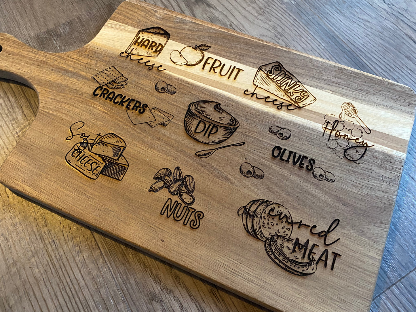 Charcuterie Board with handle