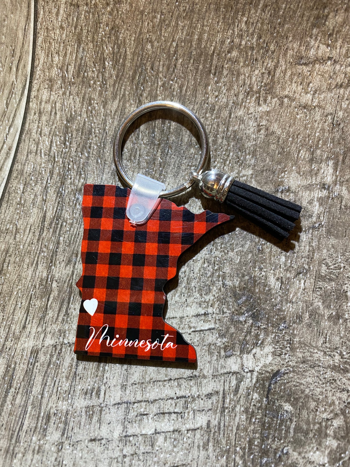 MN Shape Keychain