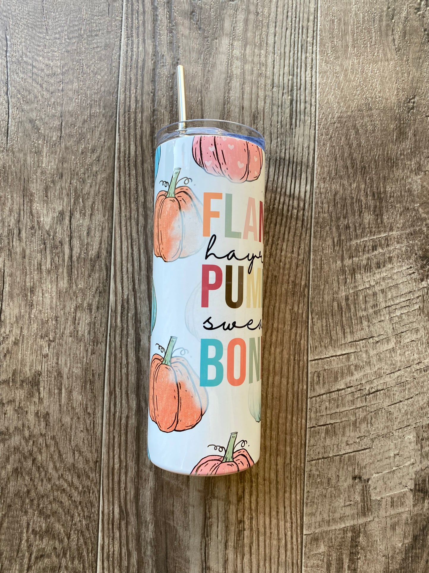 Flannel Pumpkin Tumbler