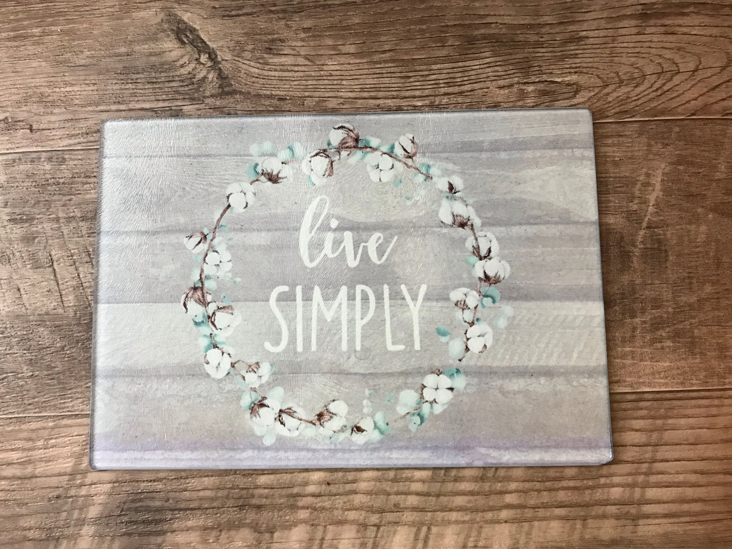 Live Simply Cotton Wreath