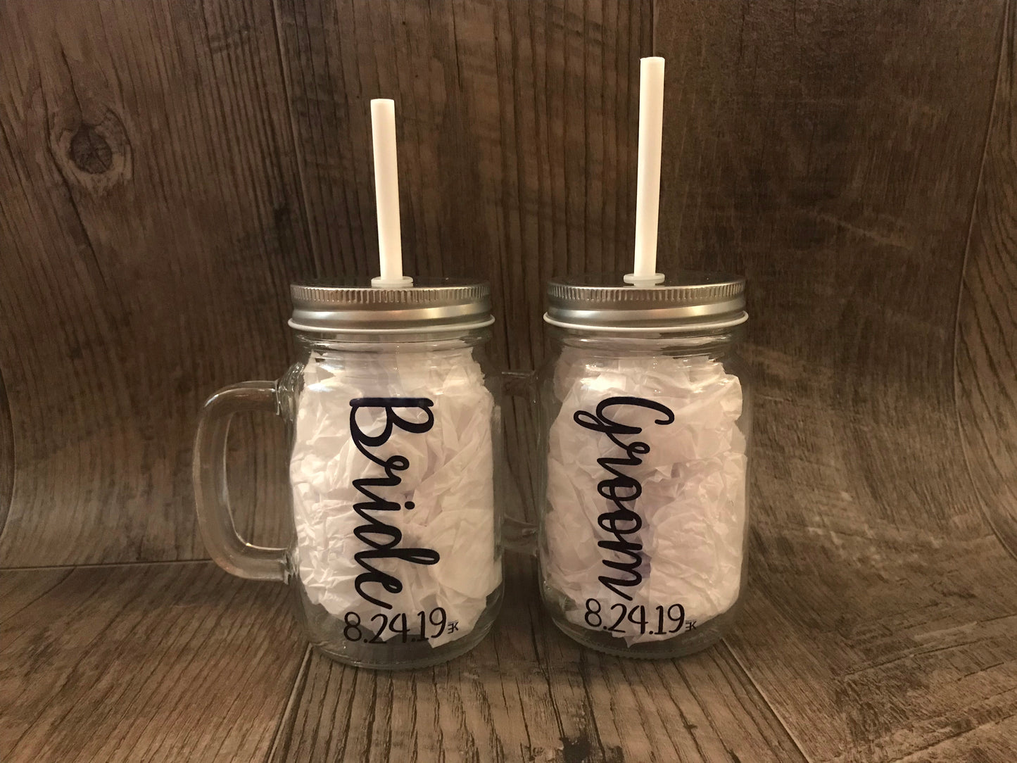 Wedding Party Mason Jars
