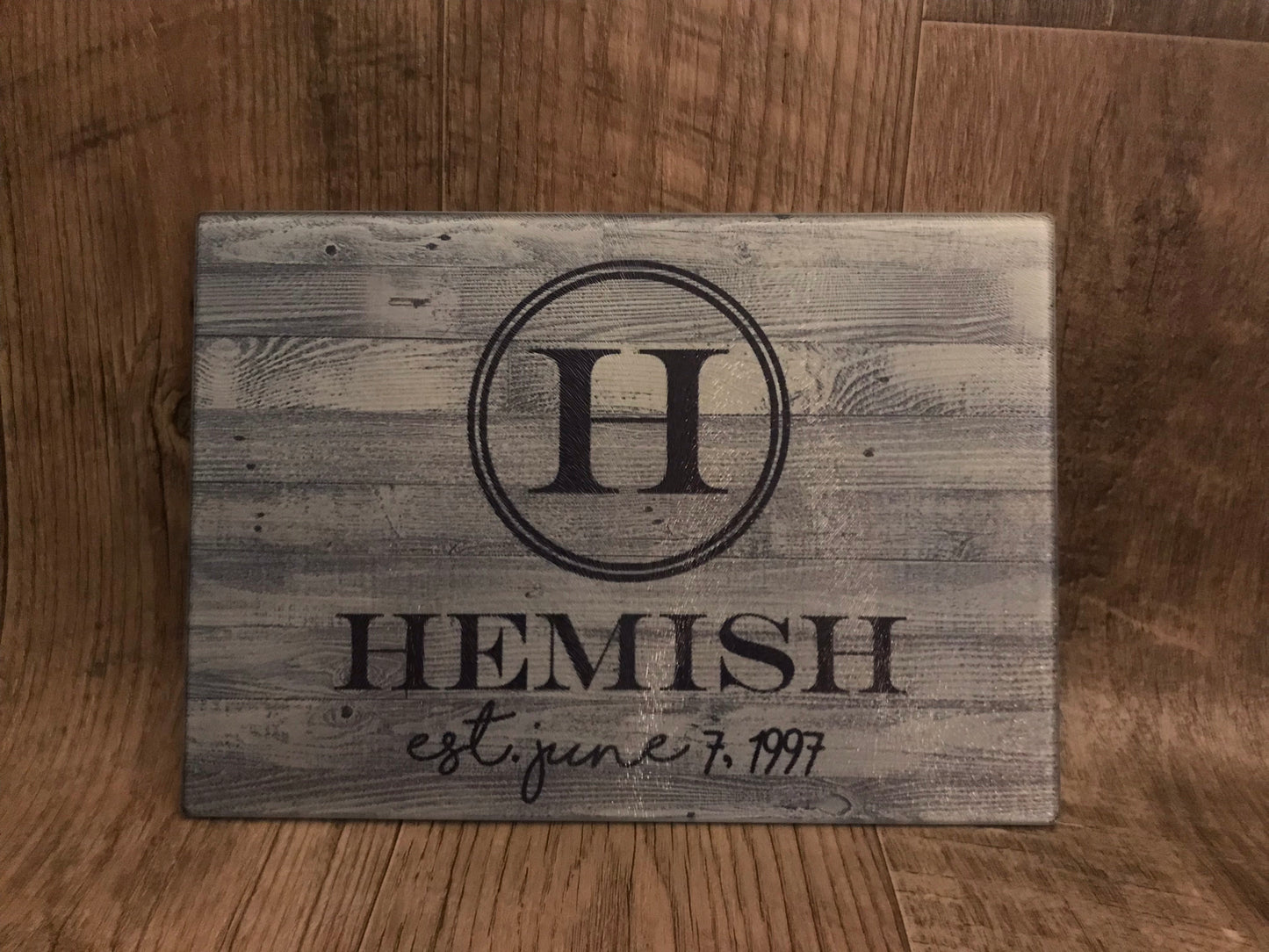 Personalized Glass Cutting Board