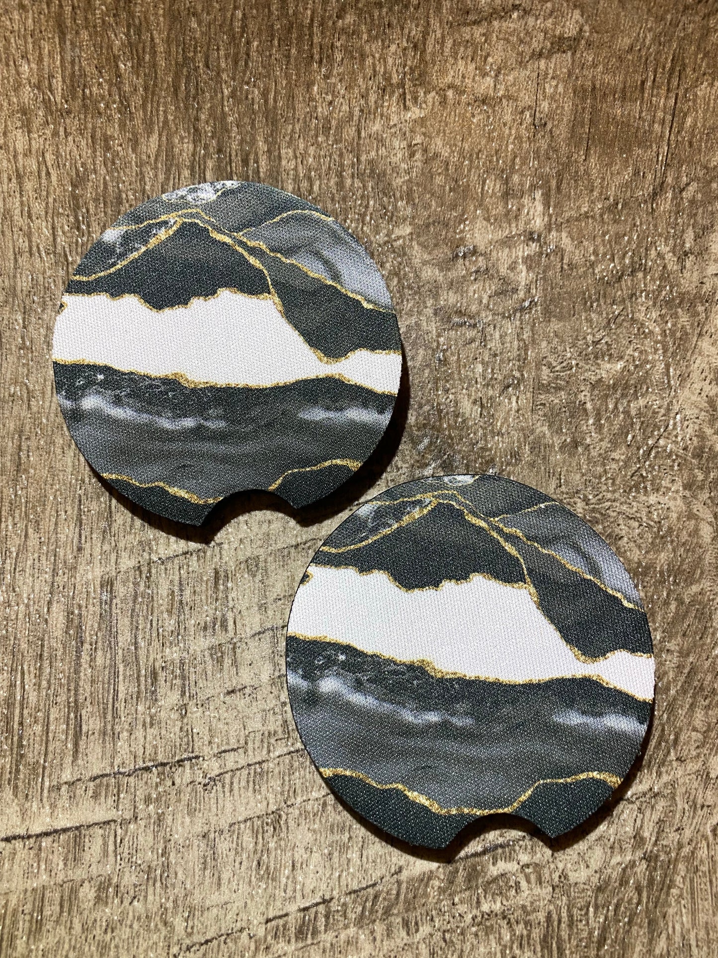 Black Geode Car Coaster