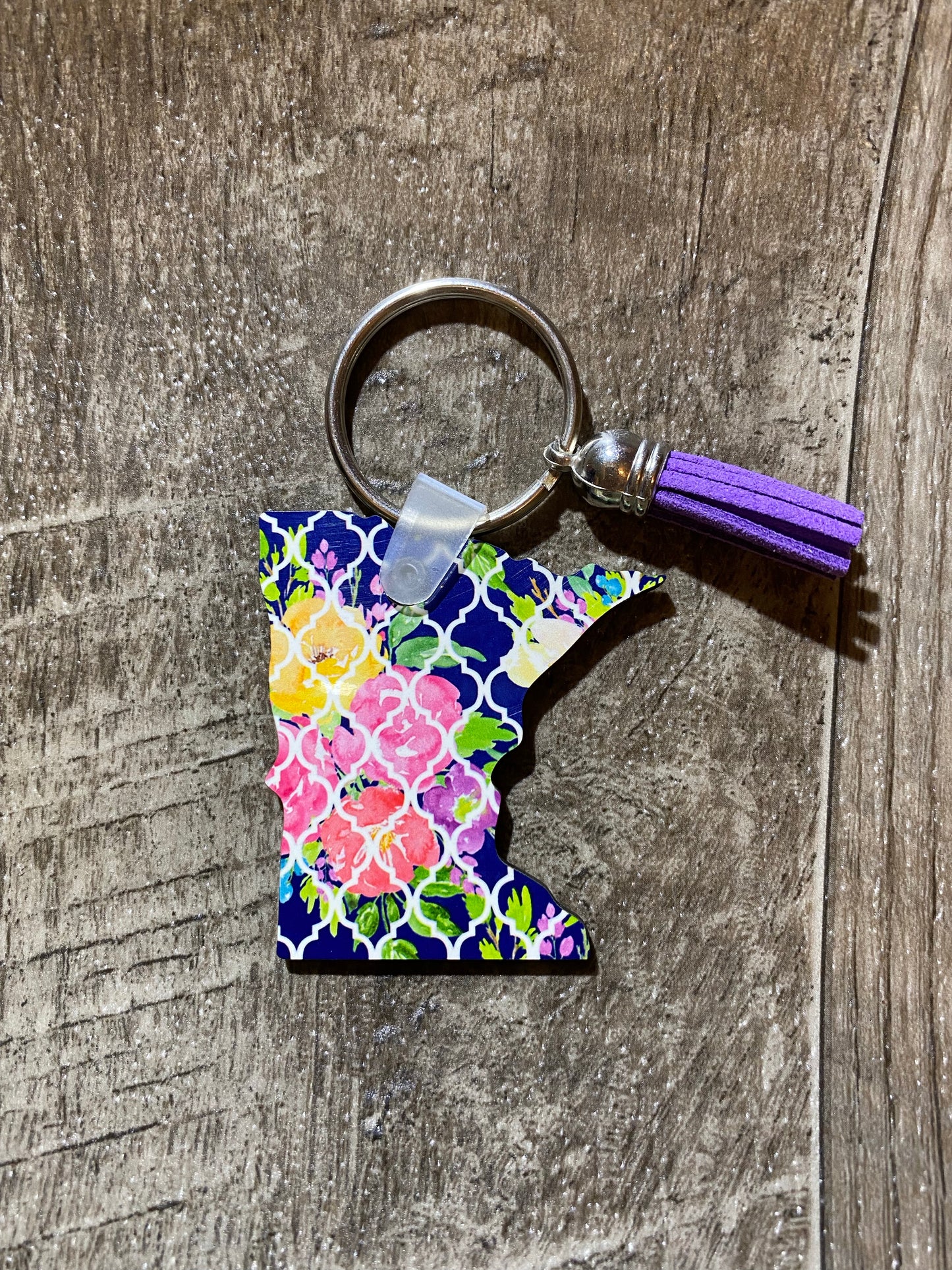 MN Shape Keychain