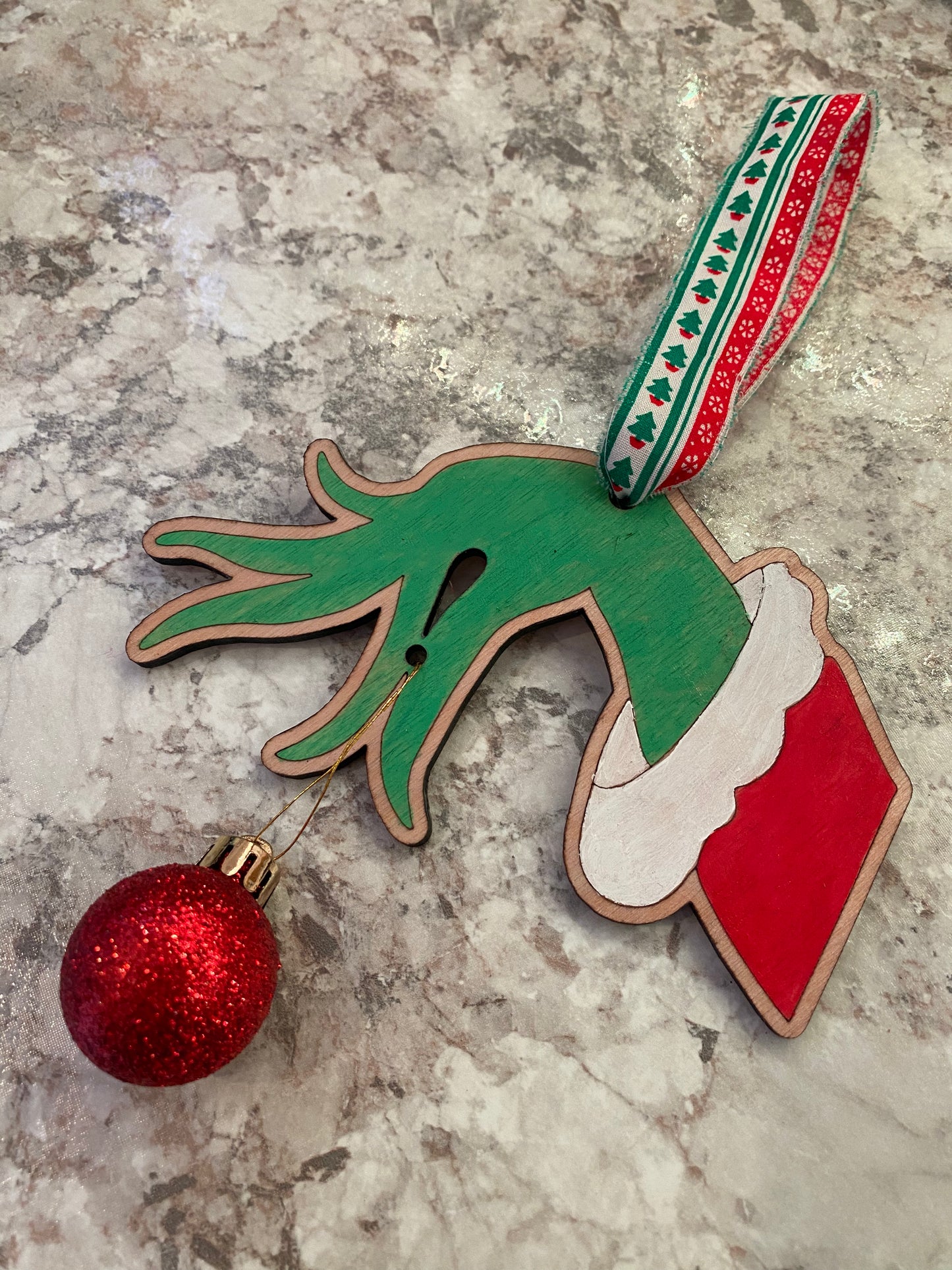 Green Hand Ornament