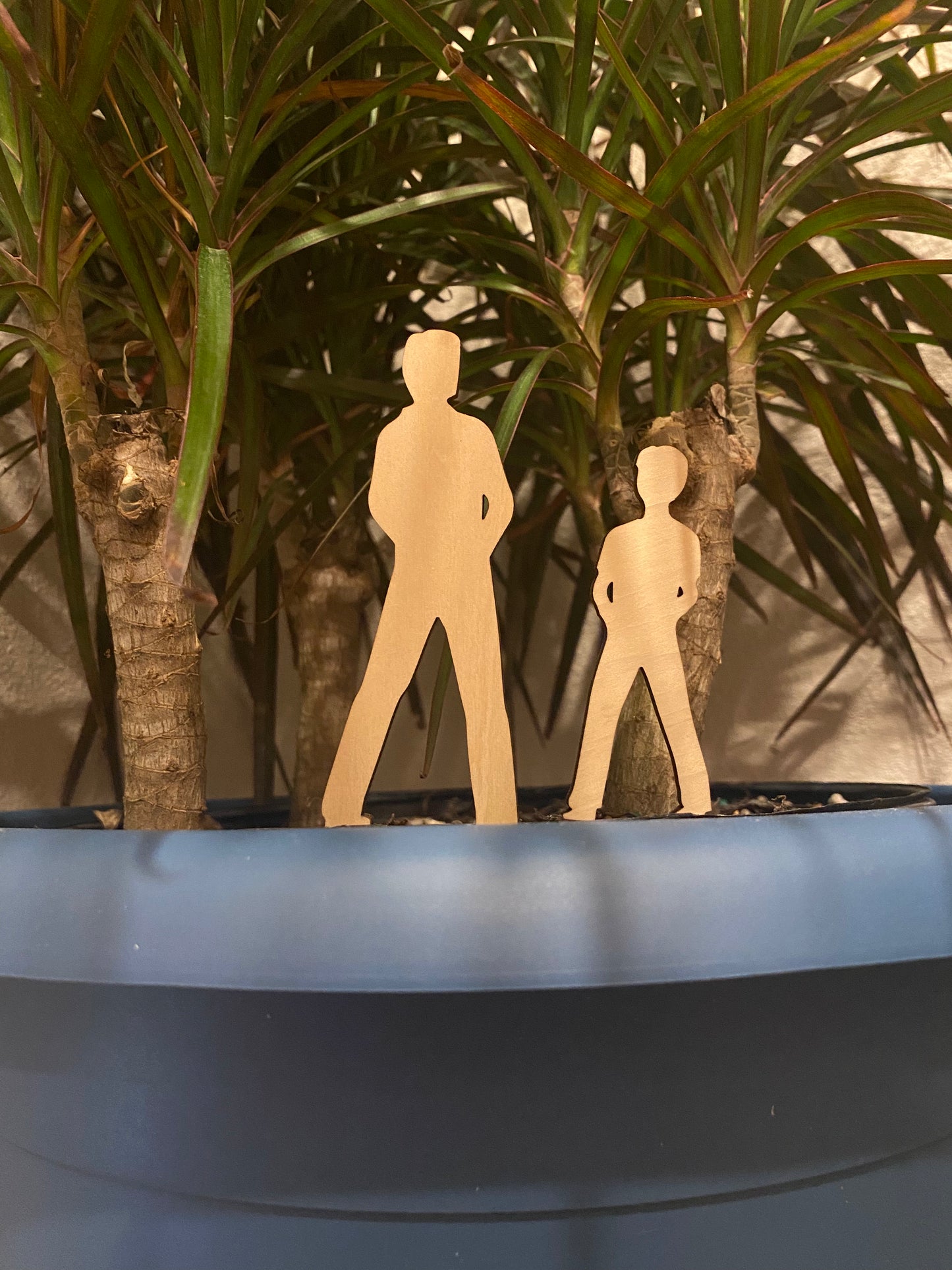 Father and Son Plant Stakes