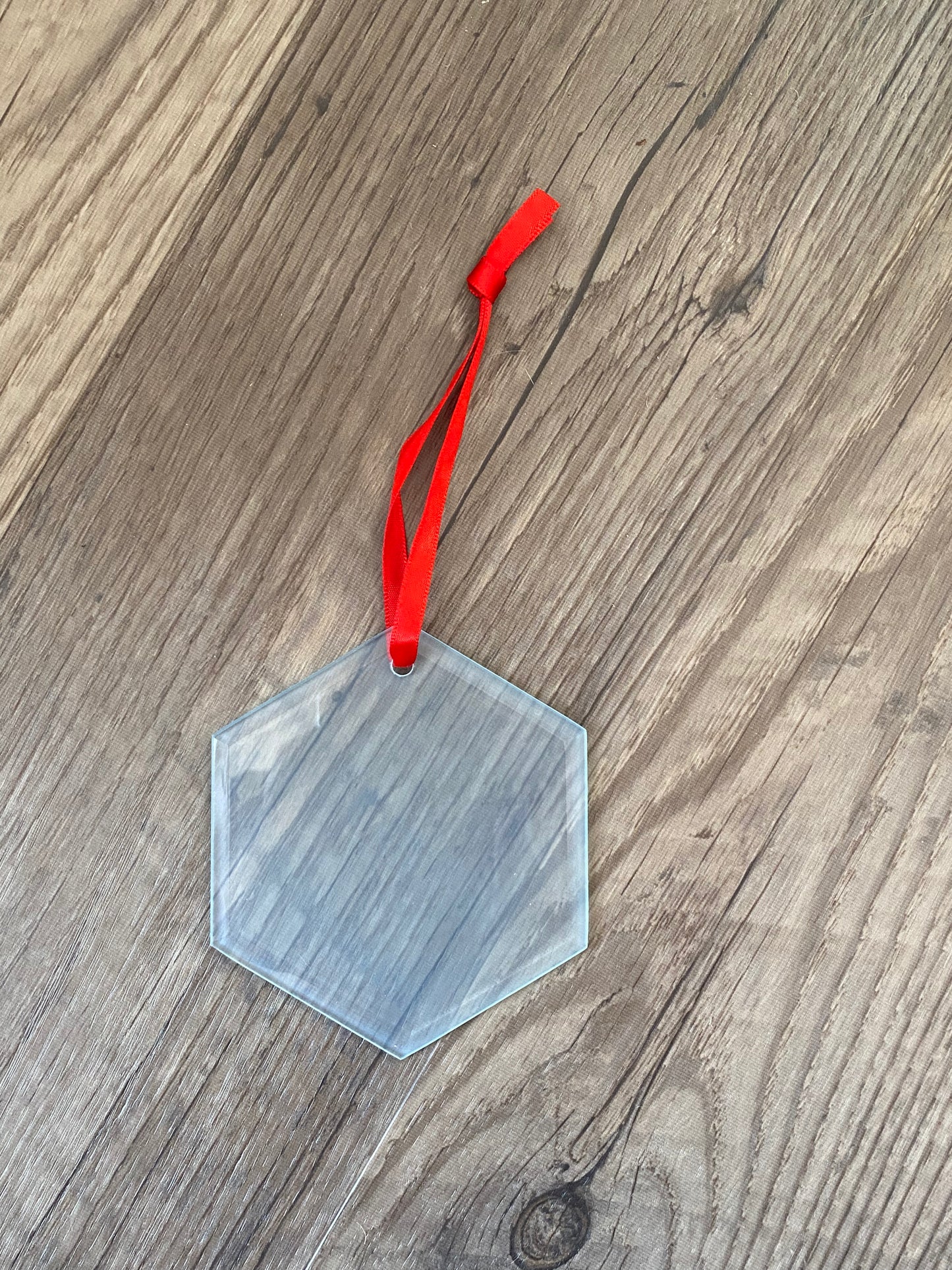 Glass Hex Ornament