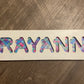 Name Puzzle- Wood