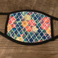 Blue Arabesque Mask
