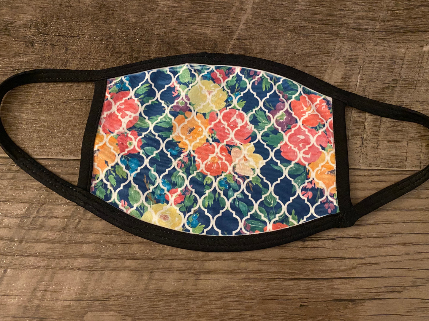 Blue Arabesque Mask
