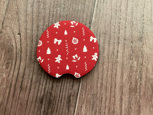 Red Christmas Car Coaster